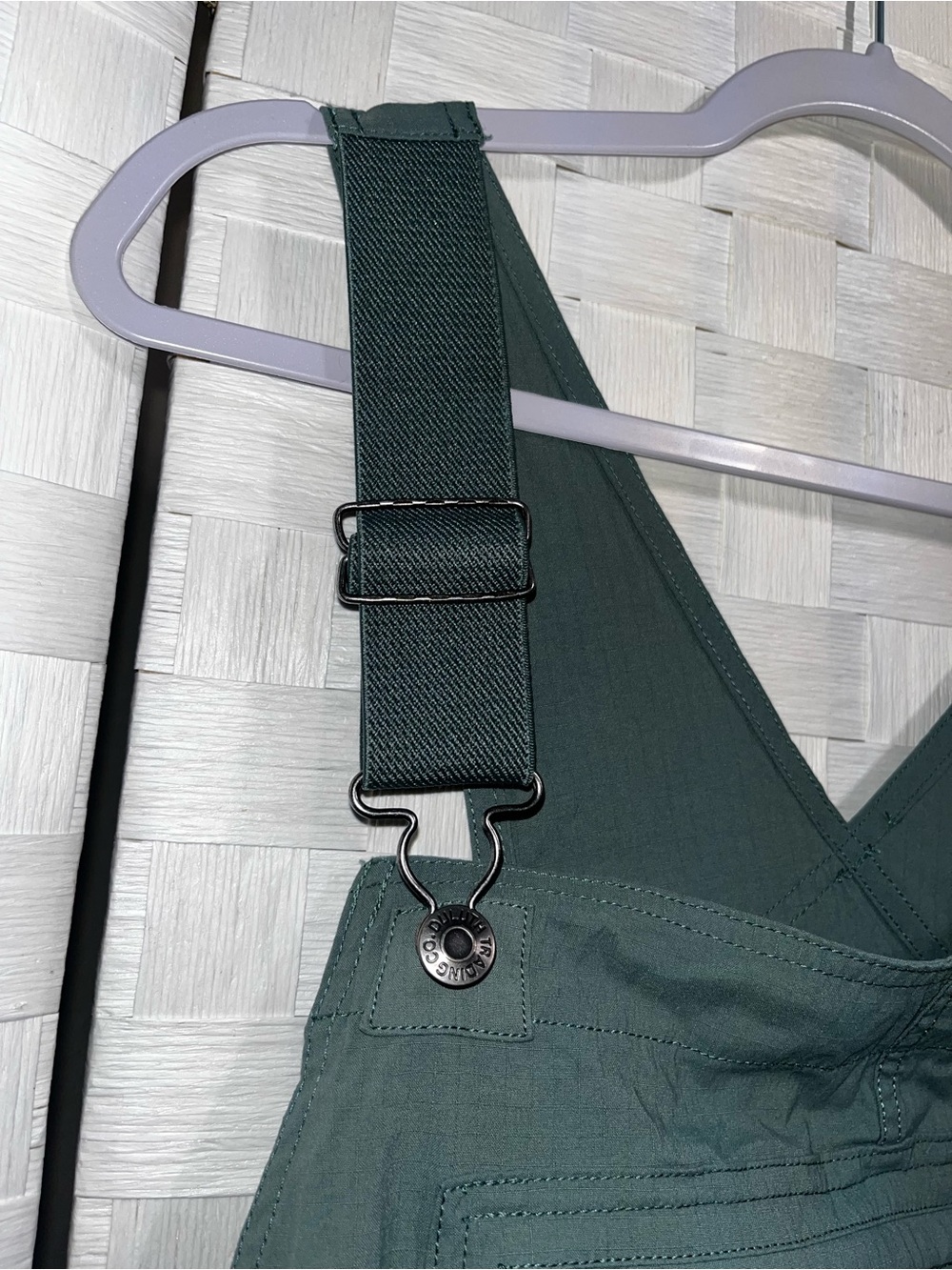 Duluth Trading Co Green Heirloom Gardening Bib Ripstop Overalls Womens XL X 31 - Picture 6 of 10